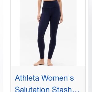 Athleta Salutation Stash High Rise 7/8 Legging with Pockets.